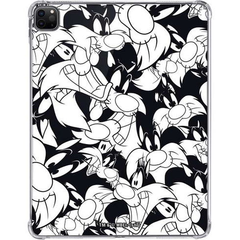 Looney Tunes Sylvester Super Sized Pattern iPad Pro 11in (2024) Clear Case